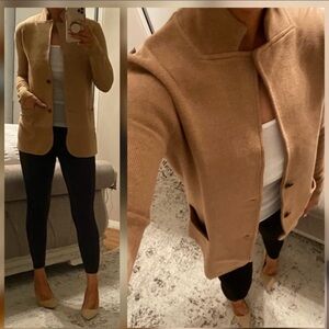 J. Crew Sweater Knit Blazer- Camel - M